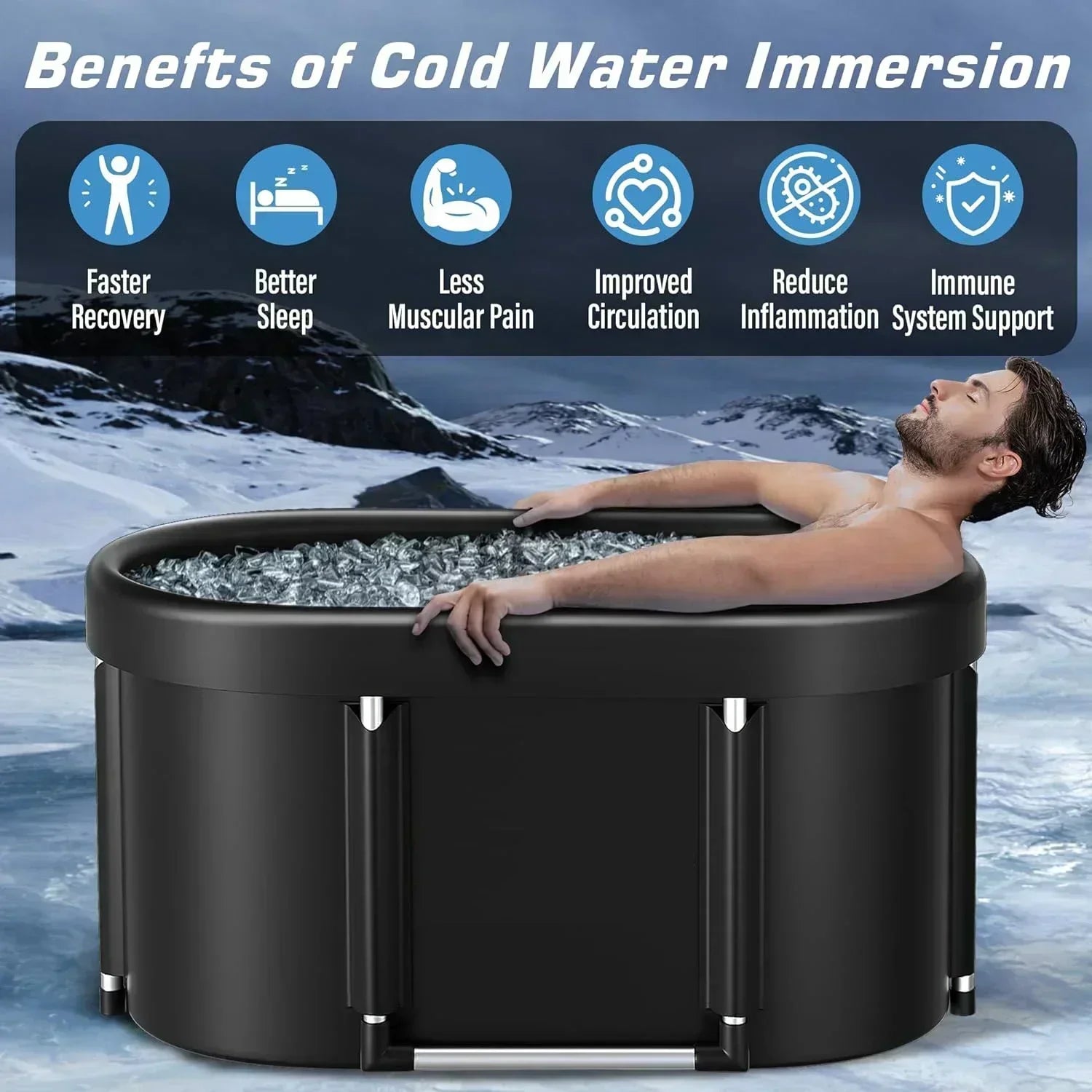 ArcticPlunge™ Ice Bath – The Ultimate Cold Therapy Tub for Recovery & Performance