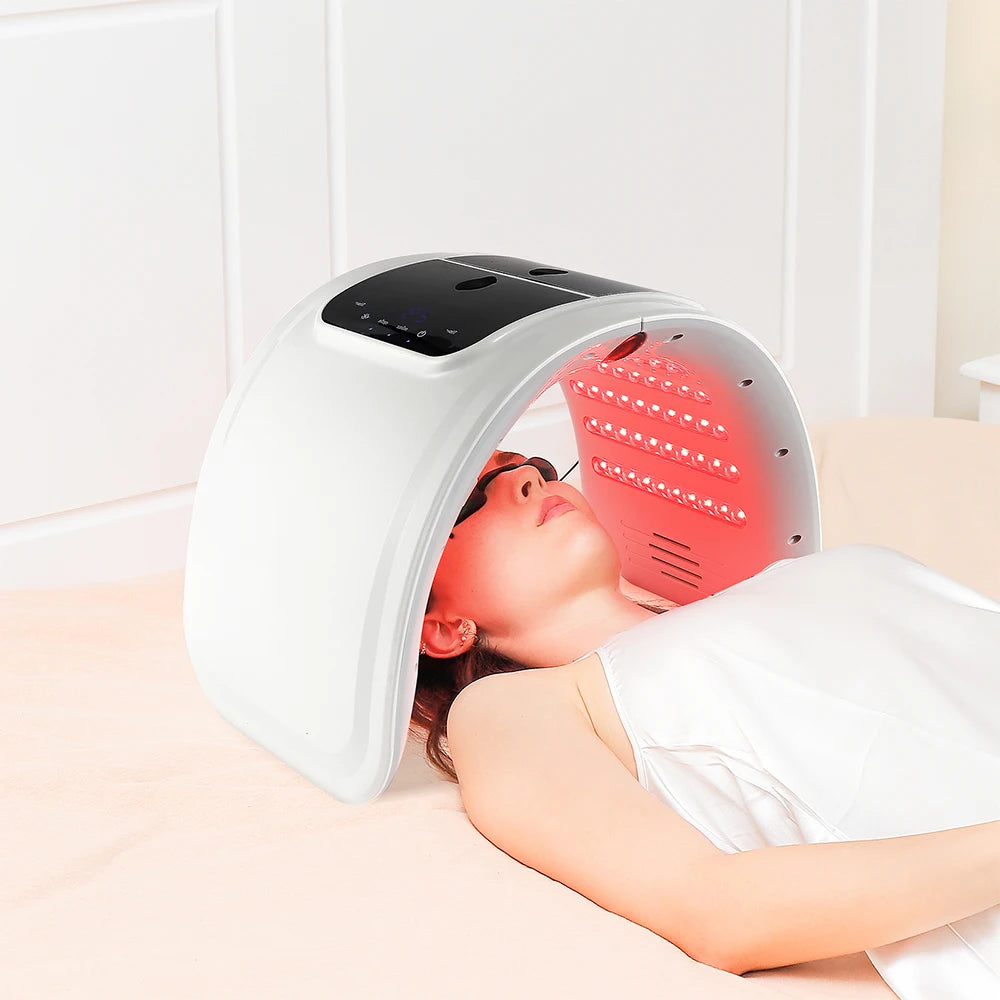 LumiGlow™ 7-Color LED Photon Therapy Device – Professional Skin Rejuvenation & Nano Spray Hydration